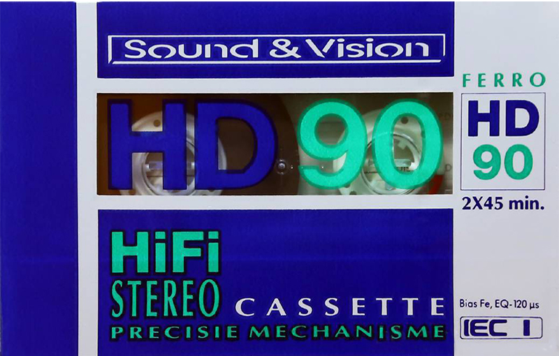 Compact Cassette Sound and Vision HD 90 Type I Normal 1985 Netherlands