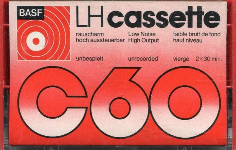 Compact Cassette BASF LH 60 Type I Normal 1976 Greece