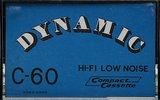 Compact Cassette Dynamic 60 Type I Normal Hong Kong