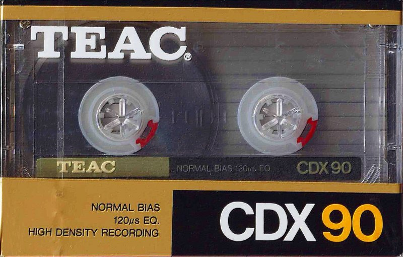 Compact Cassette Teac CDX 90 Type I Normal 1989 Europe