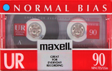 Compact Cassette Maxell UR 90 Type I Normal 1992 North America
