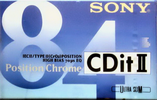 Compact Cassette Sony CDit II 84 Type II Chrome 1994 Europe