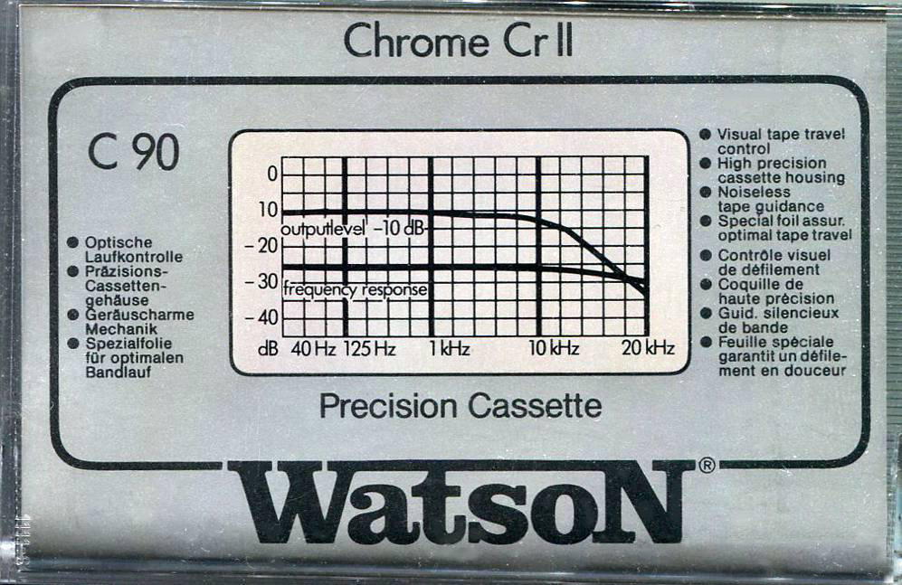 Compact Cassette Watson 90 Type II Chrome 1982 Europe
