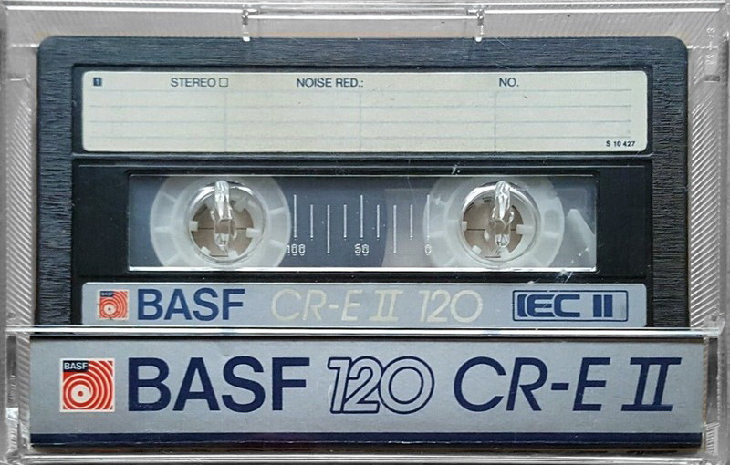 Compact Cassette BASF Chromdioxid Extra II 120 "CR-E II" Type II Chrome 1985 Europe