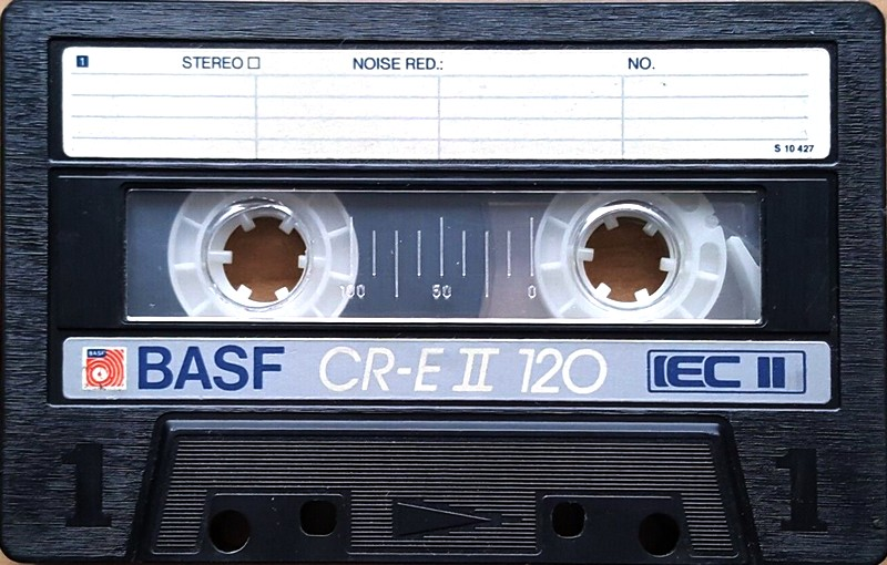 Compact Cassette BASF Chromdioxid Extra II 120 "CR-E II" Type II Chrome 1985 Europe