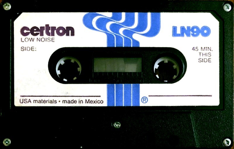 Compact Cassette Certron LN 90 Type I Normal 1978 USA