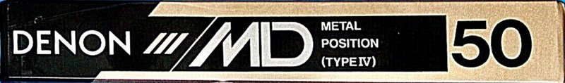 Compact Cassette Denon MD 50 "MD50P" Type IV Metal 1990 Japan