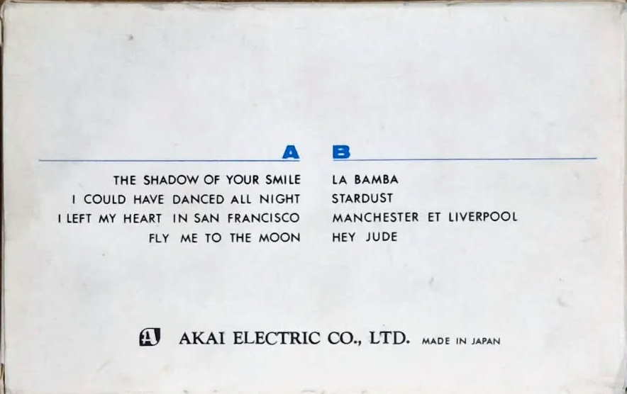 Compact Cassette Akai 30 "C-30SD Jasrac Folster Me 119" Type I Normal Japan