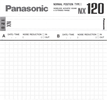 Compact Cassette Panasonic NX 120 "RT-NX120" Type I Normal 1989 Japan