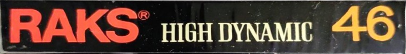 Compact Cassette RAKS High Dynamic 46 Type I Normal 1979 Europe