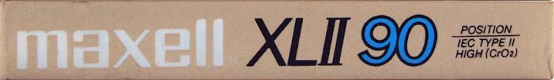 Compact Cassette Maxell XLII 90 Type II Chrome 1986 USA