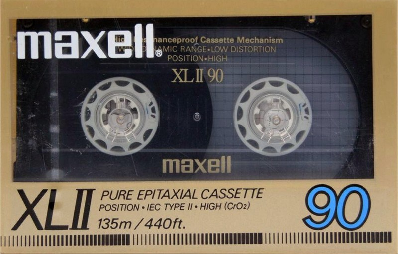 Compact Cassette Maxell XLII 90 Type II Chrome 1986 USA