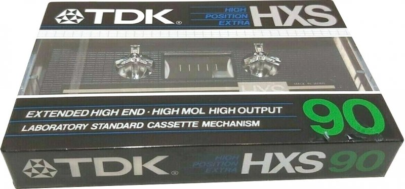 Compact Cassette TDK HX-S 90 Type II Chrome 1984 Australia, Europe