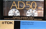 Compact Cassette TDK AD 50 "AD-50K" Type I Normal 1989 Japan