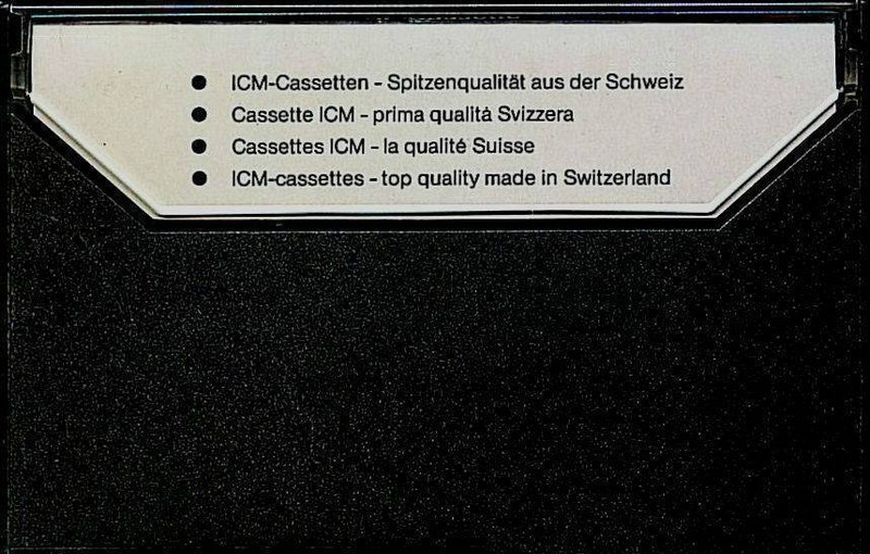 Compact Cassette ICM HIFI Ferro 60 "SF-Cassette" Type I Normal 1981 Europe