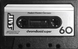 Compact Cassette Saft 60 Type II Chrome 1981 Germany