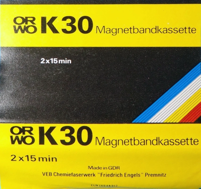 Compact Cassette ORWO 30 Type I Normal 1985 East Germany