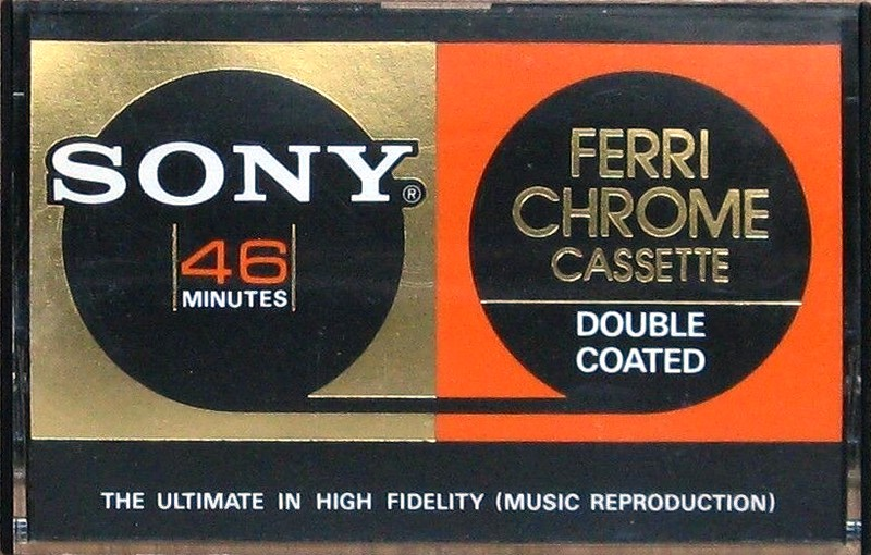 Compact Cassette Sony 46 "C-46FeCr" Type III Ferro Chrome 1976 USA