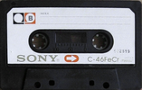 Compact Cassette Sony 46 "C-46FeCr" Type III Ferro Chrome 1976 USA