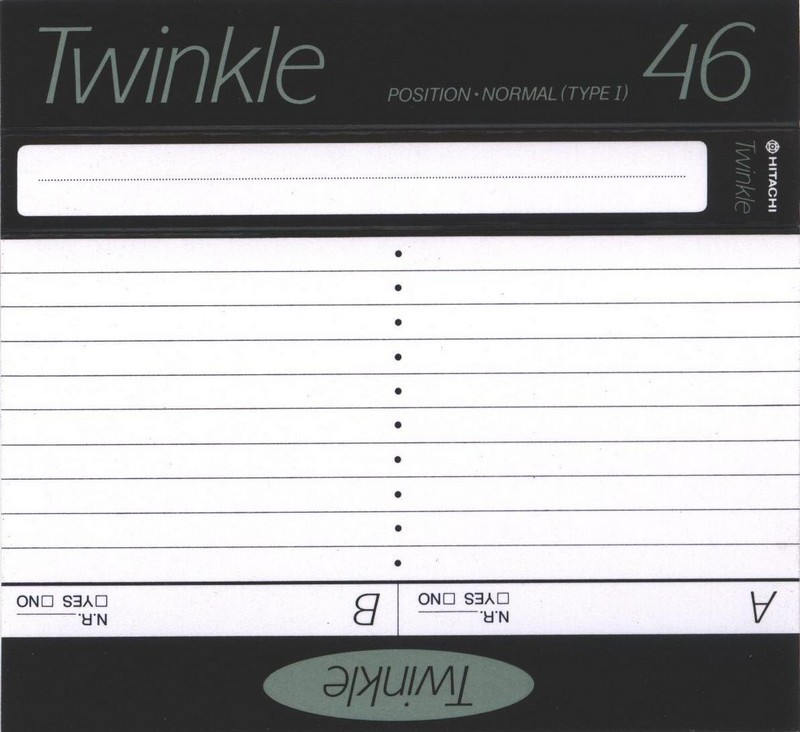 Compact Cassette Hitachi Twinkle 46 "TW46GR" Type I Normal 1985 Japan