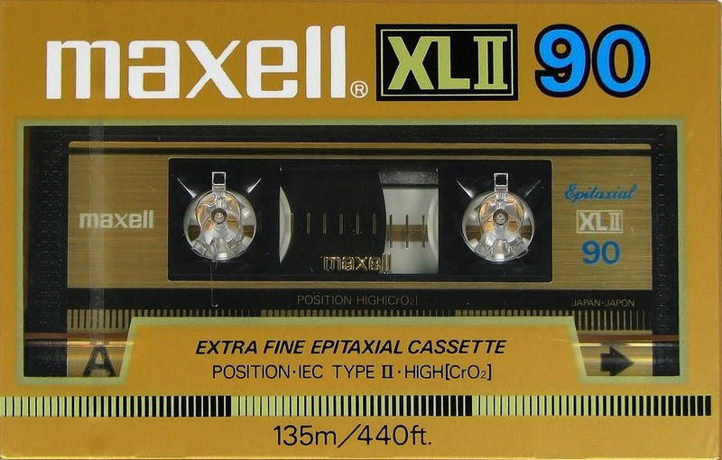 Compact Cassette Maxell XLII 90 Type II Chrome 1985 North America