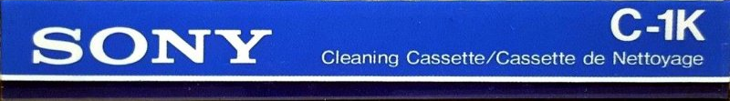 Compact Cassette Sony "C-1K" Cleaning Cassette 1996 Japan