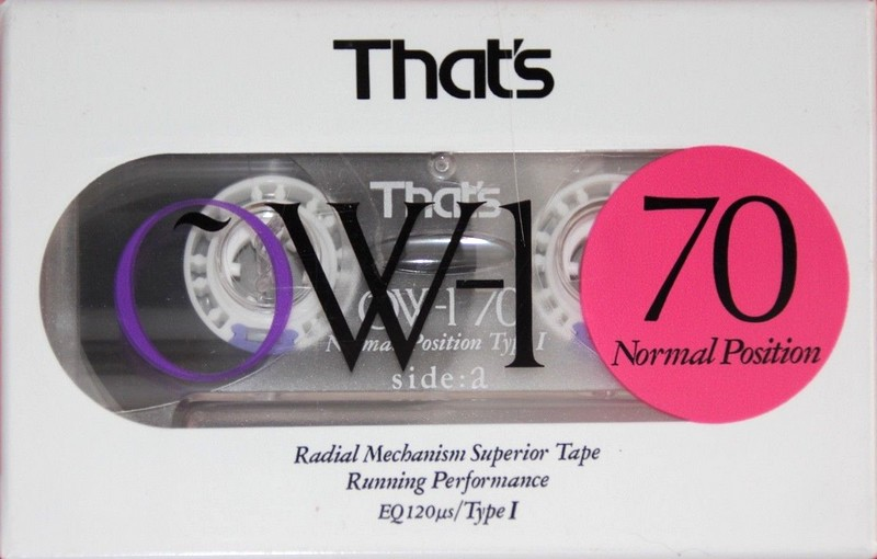 Compact Cassette Thats OW-1 70 Type I Normal 1991 Japan