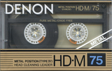 Compact Cassette Denon HD-M 75 Type IV Metal 1988 Europe, USA