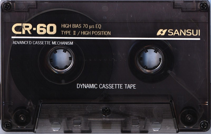 Compact Cassette Sansui CR 60 Type II Chrome 1995 Europe