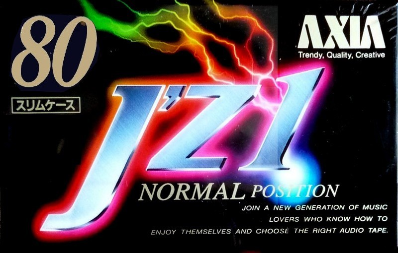 Compact Cassette AXIA J`z 1 80 "JZ1B 80" Type I Normal 1993 Japan