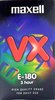 VHS, Video Home System Maxell VX 180 Type I Normal Europe