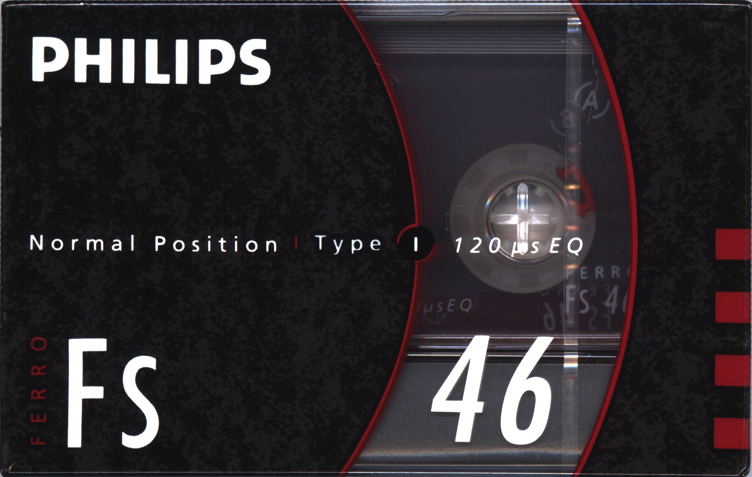 Compact Cassette Philips FS 46 Type I Normal 1990 Europe