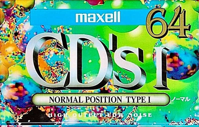 Compact Cassette Maxell CD`s I / CD`s 1 64 "CDS1-64G" Type I Normal 1994 Japan
