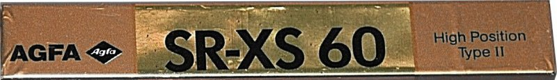 Compact Cassette AGFA SR-XS 60 Type II Chrome 1989 Europe