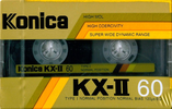 Compact Cassette Konica KX-II 60 Type I Normal 1988 Europe