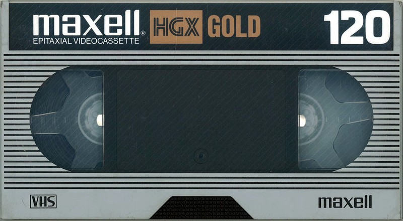 VHS, Video Home System Maxell HGX Gold 120 Type II Chrome Japan