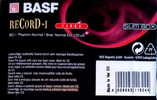 Compact Cassette BASF Record I 46 Type I Normal 1997 Europe