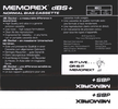 Compact Cassette Memorex dBS+ 60 Type I Normal 1989 Europe