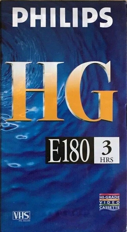 VHS, Video Home System Philips HG 180 Type I Normal 1998 Europe