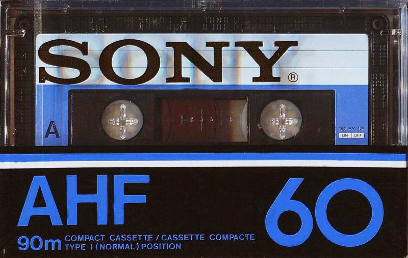 Compact Cassette Sony AHF 60 Type I Normal 1978 North America