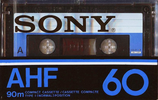 Compact Cassette Sony AHF 60 Type I Normal 1978 North America