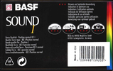 Compact Cassette BASF Sound 90 Type I Normal 1997 Europe
