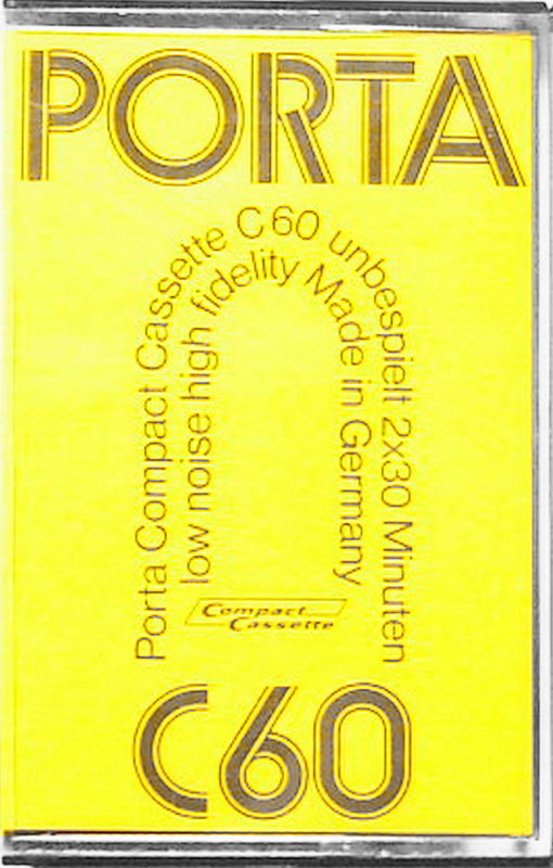Compact Cassette Porta 60 Type I Normal 1977 Germany