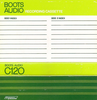Compact Cassette Boots / Boots Audio 120 Type I Normal 1976 UK