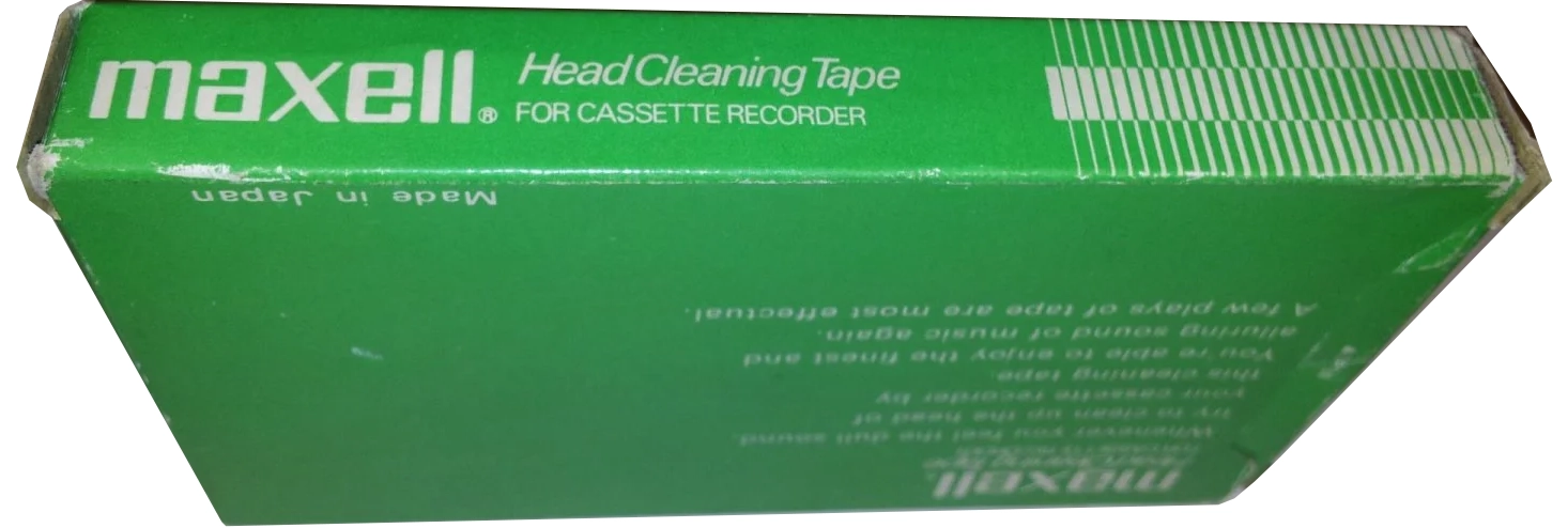 Compact Cassette Maxell Cleaning Cassette 1972 USA