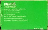 Compact Cassette Maxell Cleaning Cassette 1972 USA