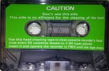 Compact Cassette Maxell Cleaning Cassette 1972 USA