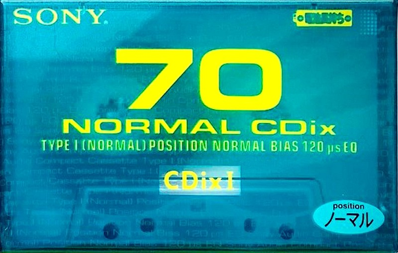 Compact Cassette Sony CDix I 70 "C-70CDX1E" Type I Normal 1997 Japan