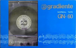 Compact Cassette Gradiente 60 "GN" Type I Normal Latin America