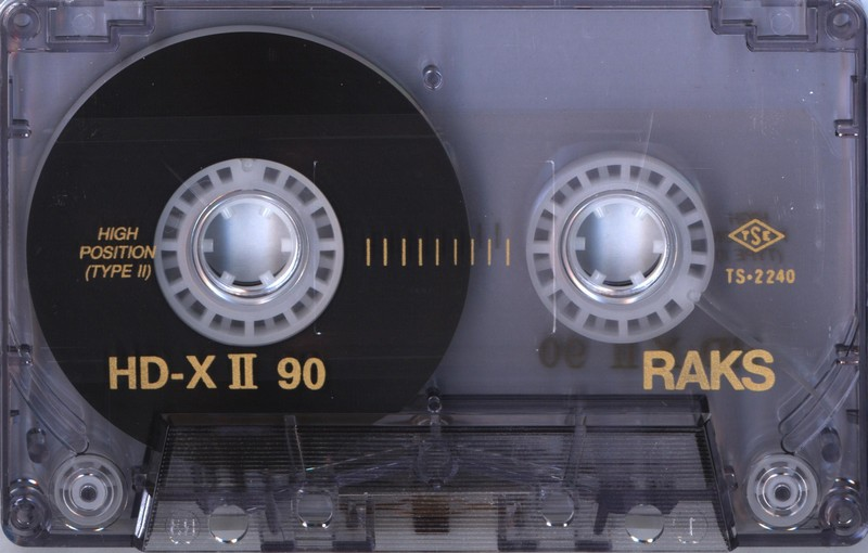 Compact Cassette RAKS HD-XII 90 Type II Chrome 1989 Europe